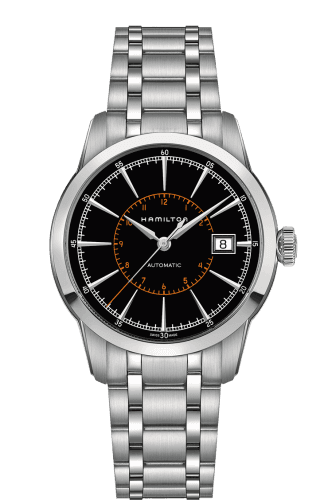 Hamilton Railroad 40 Auto Stainless Steel / Black / Bracelet