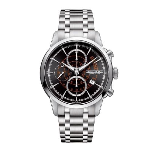 Hamilton Railroad 44 Chrono Stainless Steel / Black / Bracelet