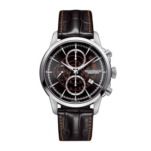 Hamilton Railroad 44 Chrono Stainless Steel / Black