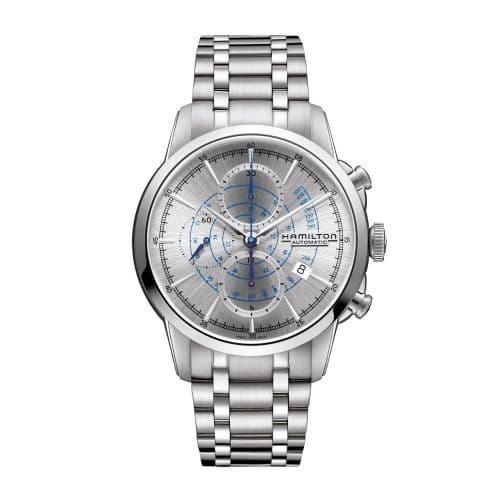 Hamilton Railroad 44 Chrono Stainless Steel / Silver / Bracelet