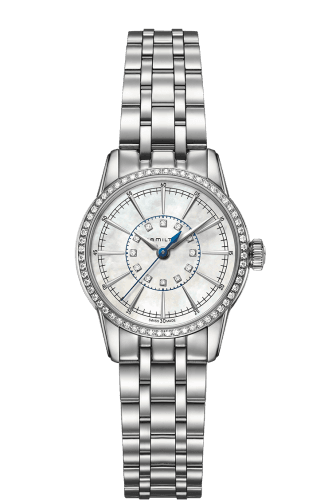 Hamilton Railroad Lady 28 Quartz Stainless Steel - Diamond / MOP / Bracelet