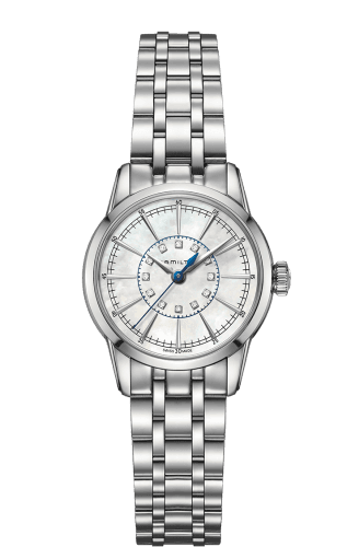 Hamilton Railroad Lady 28 Quartz Stainless Steel / MOP / Bracelet