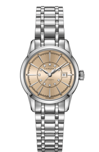 Hamilton Railroad Lady 32 Auto Stainless Steel / Champagne / Bracelet