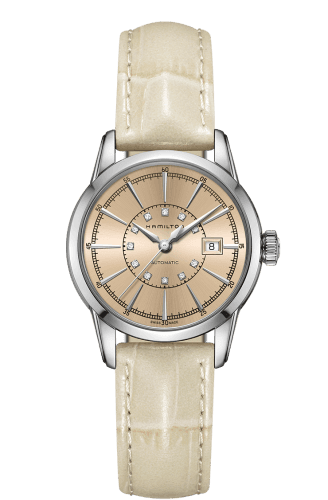Hamilton Railroad Lady 32 Auto Stainless Steel / Champagne