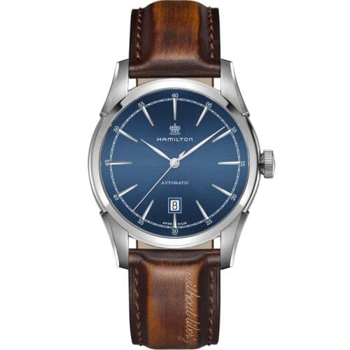 Hamilton Spirit of Liberty Auto 42 Stainless Steel / Blue