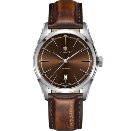 Hamilton Spirit of Liberty Auto 42 Stainless Steel / Brown