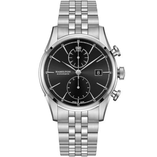 Hamilton Spirity of Liberty Auto Chrono Stainless Steel / Black / Bracelet