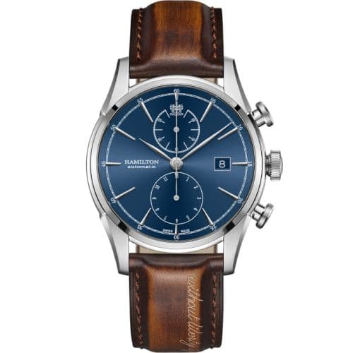Hamilton Spirity of Liberty Auto Chrono Stainless Steel / Blue
