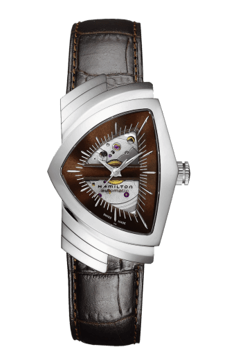 Hamilton Ventura Automatic Gents Stainless Steel / Mahogany