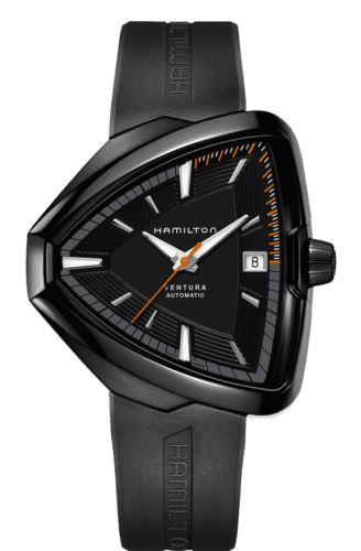 Hamilton Ventura Elvis80 Auto PVD / Black / Rubber