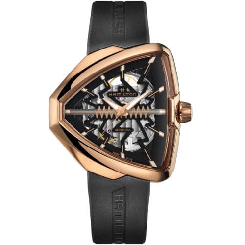 Hamilton Ventura Elvis80 Skeleton Rose Gold