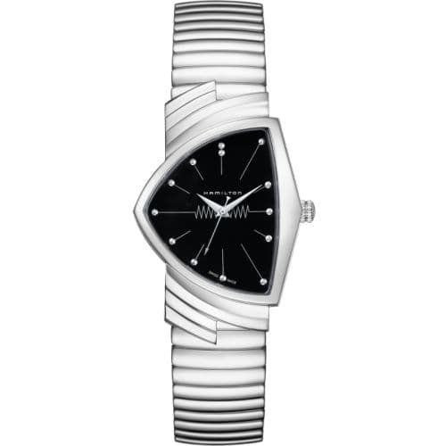 Hamilton Ventura Gents Stainless Steel / Black / Bracelet