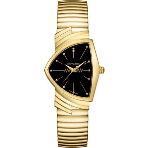 Hamilton Ventura Gents Yellow Gold / Black / Bracelet