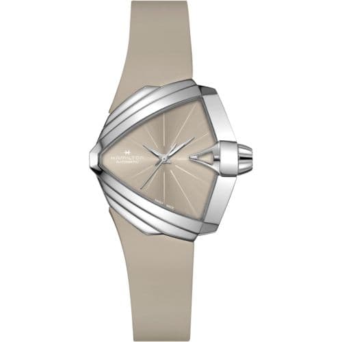 Hamilton Ventura S Auto Stainless Steel / Brown