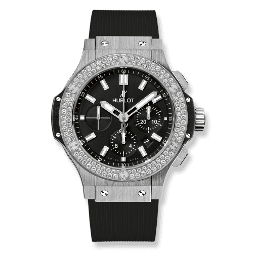 Hublot Big Bang 45 Stainless Steel / Diamond / Black