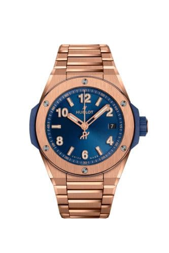 Hublot Big Bang Integrated 38 Time Only King Gold / Blue