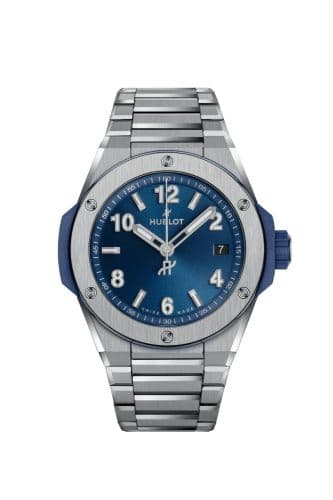 Hublot Big Bang Integrated 38 Time Only Titanium / Blue