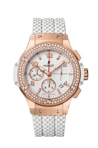 Hublot Big Bang Original 41 Red Gold - Diamonds / White / Rubber