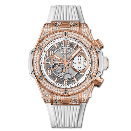 Hublot Big Bang Unico 42 King Gold / Pavé / White