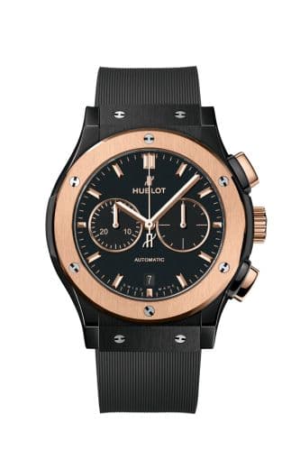 Hublot Classic Fusion 42 Chronograph Ceramic - King Gold / Black / Rubber