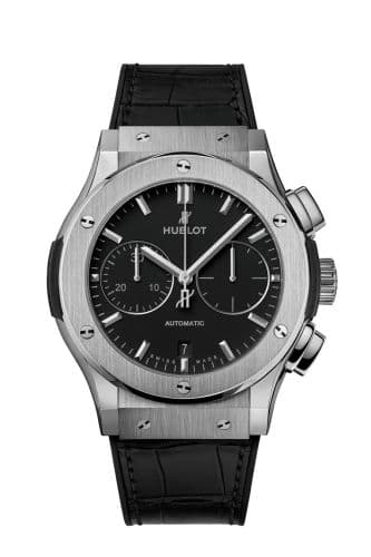 Hublot Classic Fusion 45 Chronograph Titanium / Black / Alligator
