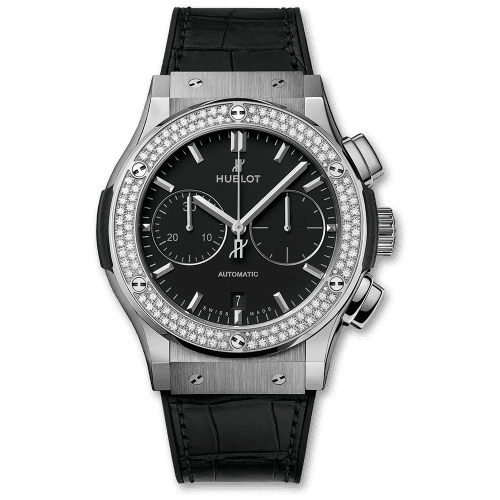 Hublot Classic Fusion 45 Chronograph Titanium / Diamonds