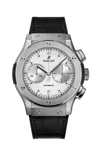 Hublot Classic Fusion 45 Chronograph Titanium / Opalin / Alligator