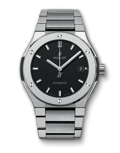 Hublot Classic Fusion 45 Titanium / Black / Bracelet