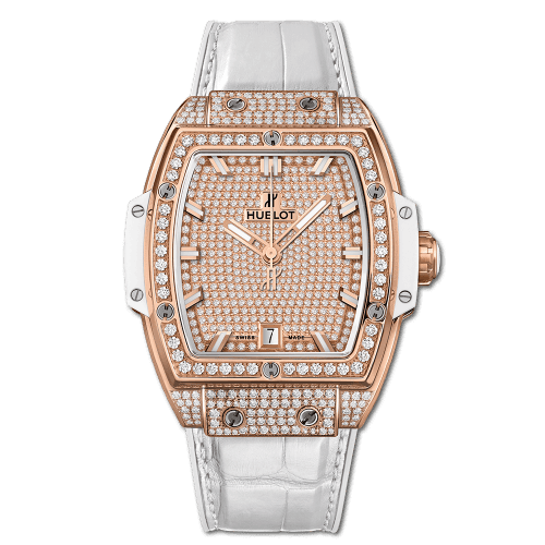 Hublot Spirit of Big Bang 39 King Gold / Full Pavé / White