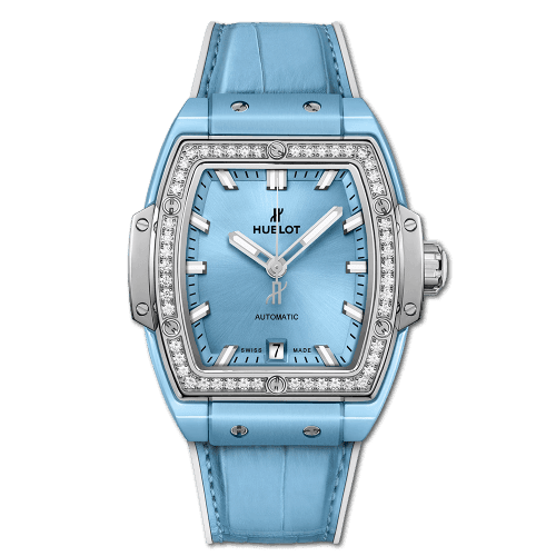 Hublot Spirit of Big Bang 39 Light Blue Ceramic / Titanium / Diamonds