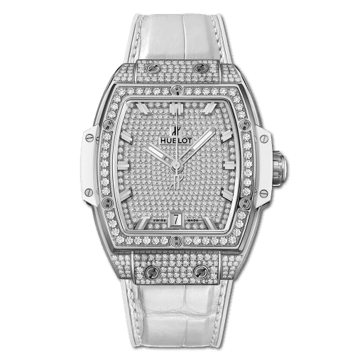 Hublot Spirit of Big Bang 39 Titanium / Full Pavé / White