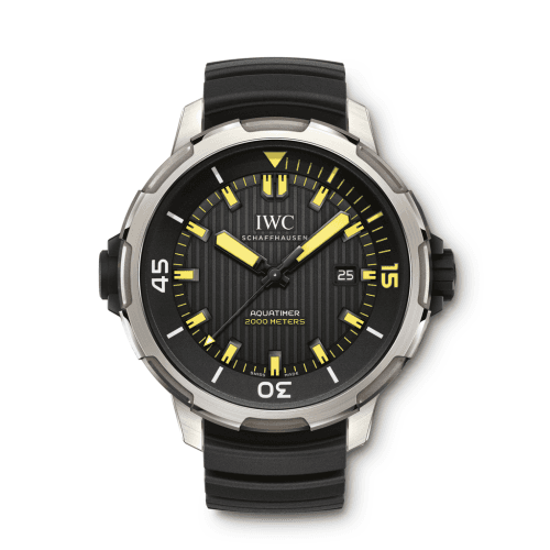 IWC Aquatimer Automatic 2000 Titanium / Black / Yellow Lume / Rubber