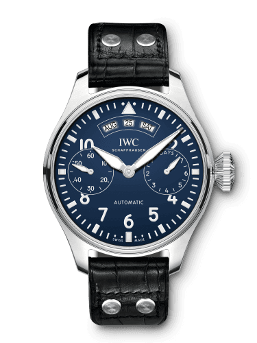 IWC Big Pilot’s Watch Annual Calendar "150 Years" Stainless Steel / Blue