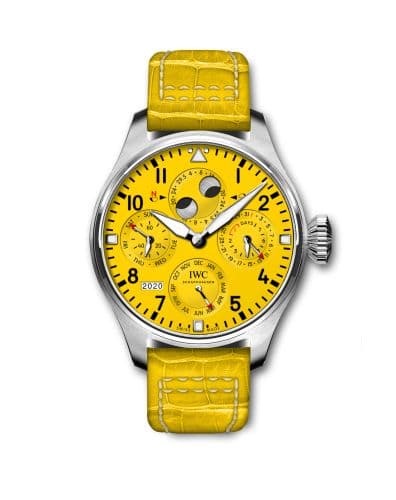 IWC Big Pilot's Watch Perpetual Calendar Platinum / Yellow