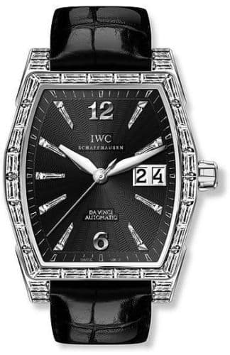 IWC Da Vinci Automatic Midsize White Gold / Baguette / Black