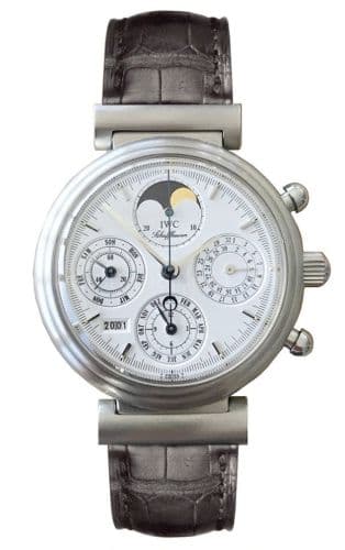 IWC Da Vinci Perpetual Stainless Steel / White / English