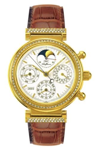 IWC Da Vinci Perpetual Yellow Gold / Diamond / White / English