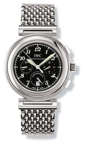 IWC Da Vinci SL Chronograph MecaQuartz Stainless Steel / Black Breguet / Bracelet