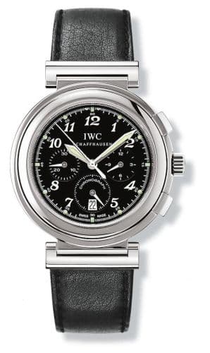 IWC Da Vinci SL Chronograph MecaQuartz Stainless Steel / Black Breguet / Nappa