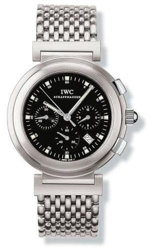 IWC Da Vinci SL Chronograph MecaQuartz Stainless Steel Brushed / Black / Bracelet