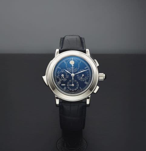 IWC Destriero Scafusia Platinum / Blue / English