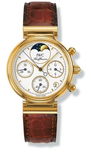 IWC Kleine Da Vinci Yellow Gold / White / Brown Croco