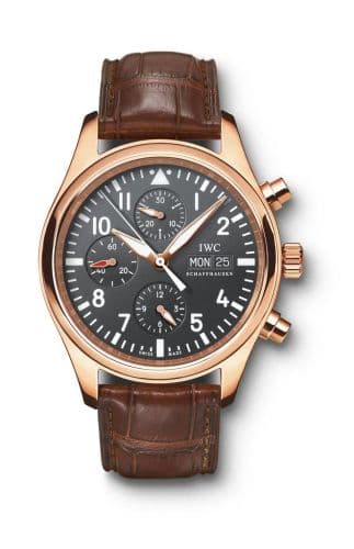IWC Pilot's Watch Chronograph Rose Gold / Black / Strap