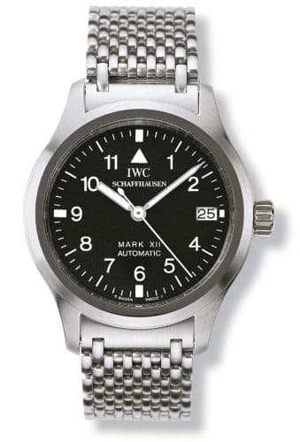 IWC Pilot's Watch Mark XII Stainless Steel / Black / Bracelet