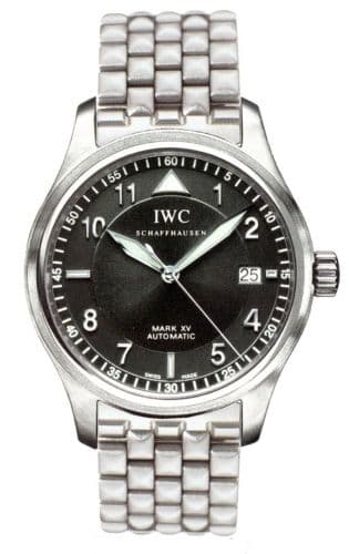 IWC Pilot's Watch Mark XV Spitfire Stainless Steel / Black / Bracelet