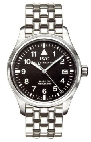 IWC Pilot's Watch Mark XV Stainless Steel / Black / Bracelet