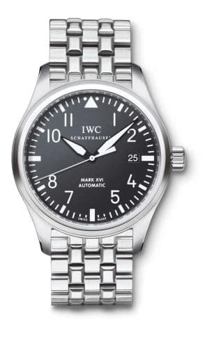 IWC Pilot's Watch Mark XVI Stainless Steel / Black / Bracelet