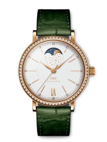 IWC Portofino Automatic Moon Phase 37 Red Gold / Diamond / Silver