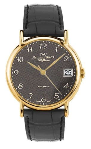 IWC Portofino Automatic Yellow Gold / Black - Breguet / Strap