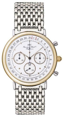 IWC Portofino Chronograph MecaQuartz Stainless Steel / Yellow Gold / White / Bracelet